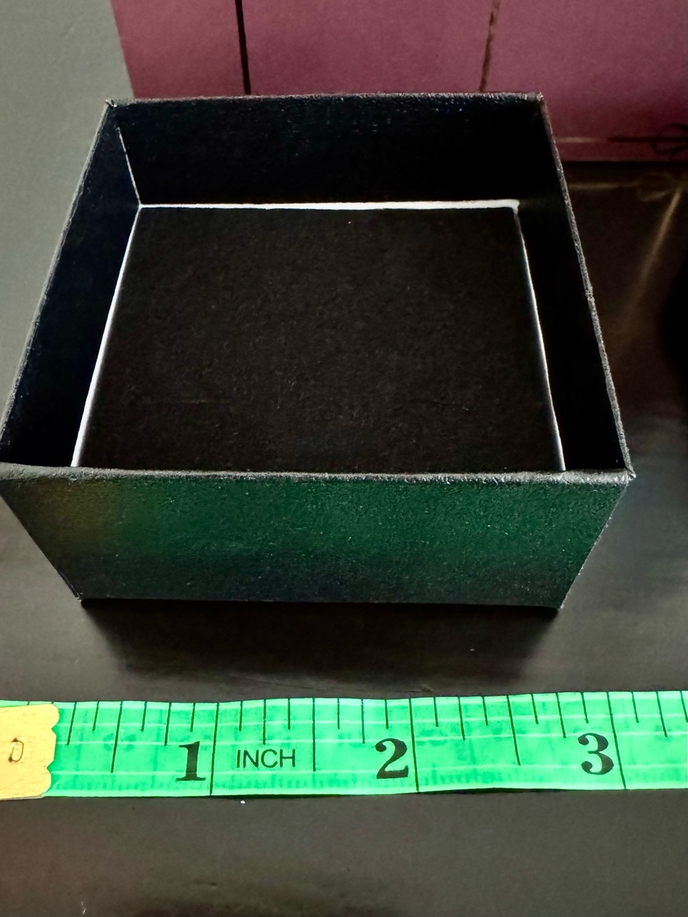 Authentic CHANEL Small Empty Jewelry Box 2.75x2.75 Ultra Suede Insert EUC - Picture 3 of 6